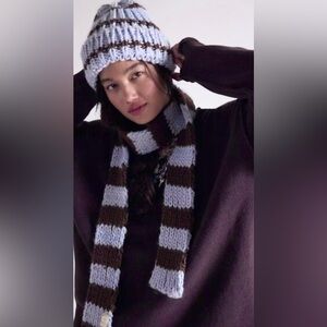 NWT FREE PEOPLE TACITA BEANIE & SCARF SET
